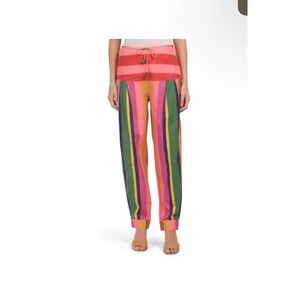 Anthropologie FARM Rio‎ Mixed Stripes Pants M NWOT